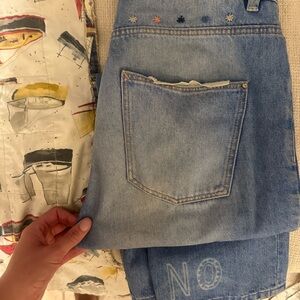 Zara Milano Audrea Jean - cactus embroidery. Size 4